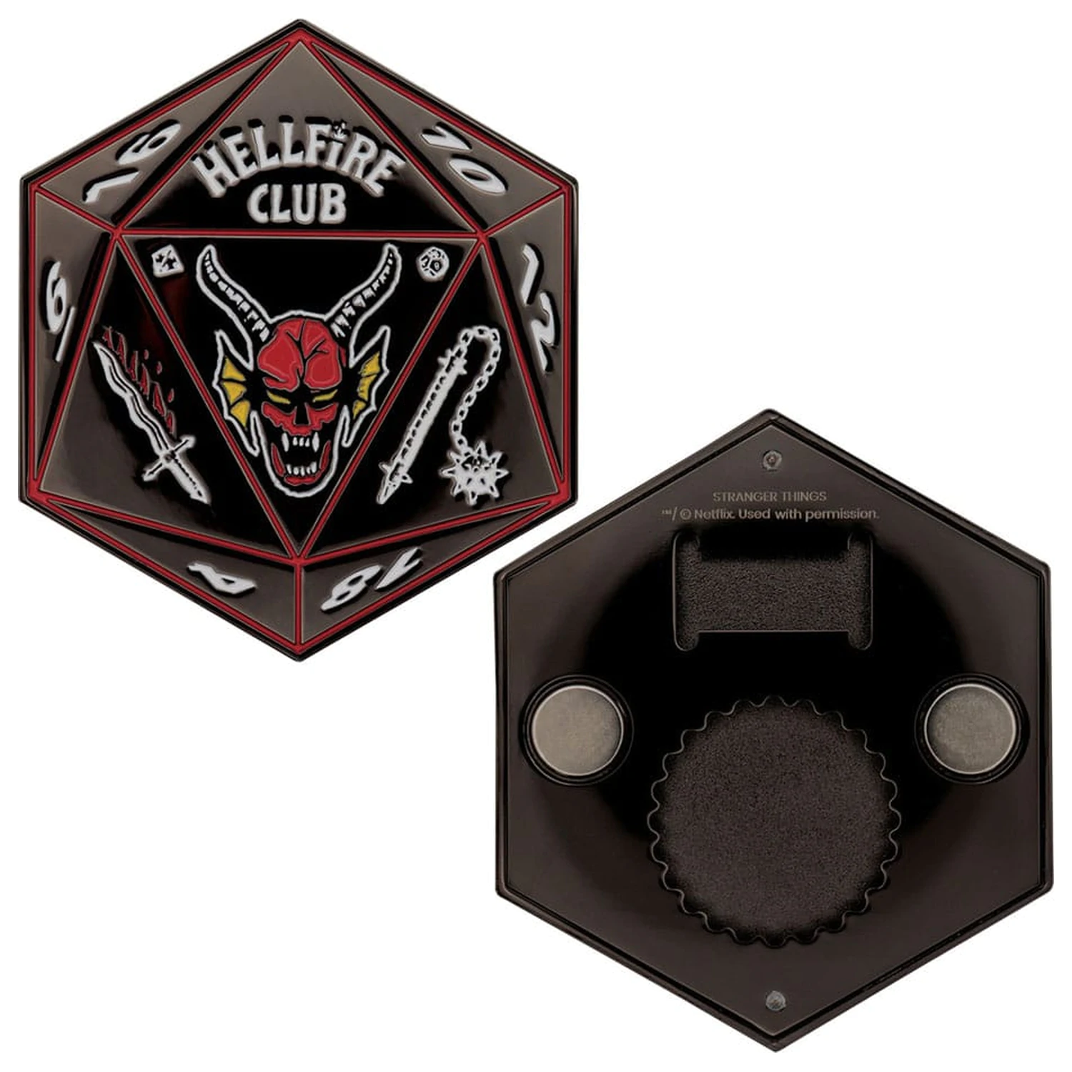 Stranger Things Otvárač na fľaše Hellfire Club produktová fotografia