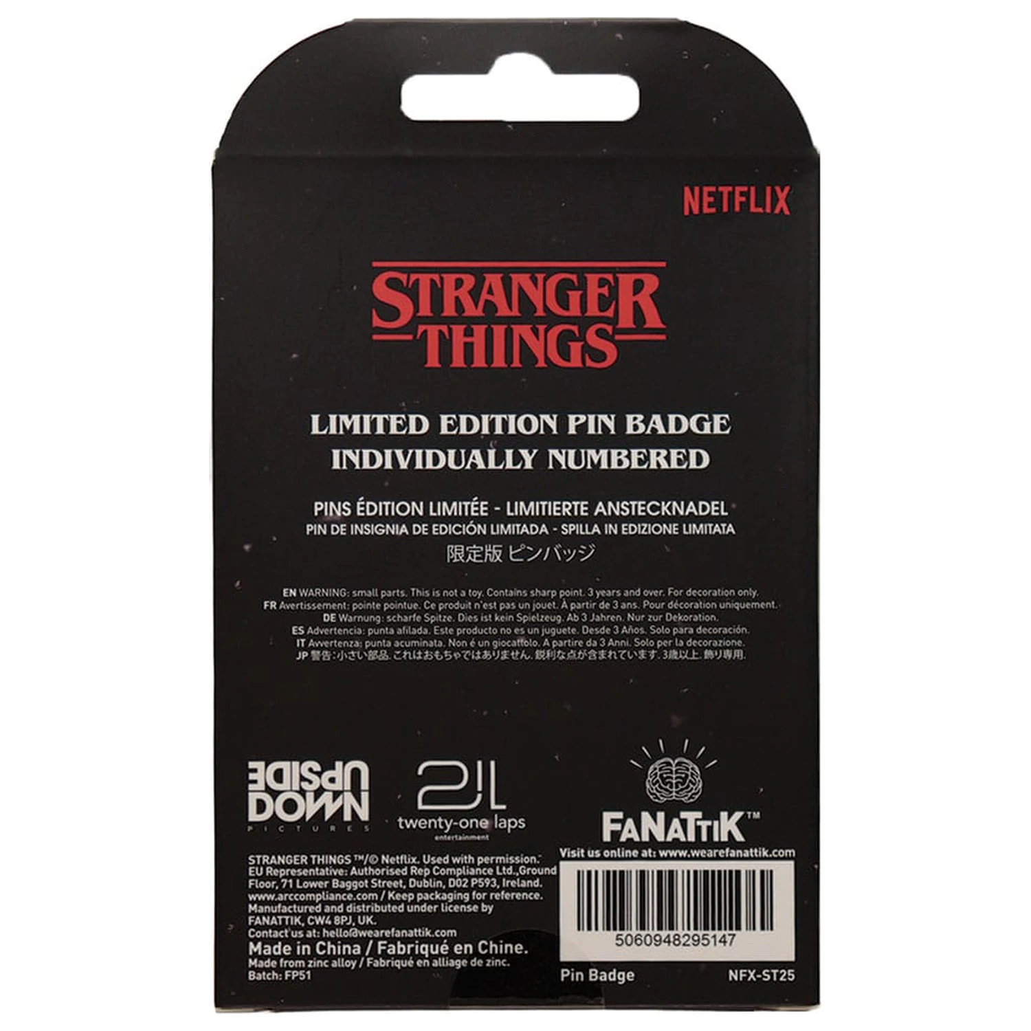 Stranger Things Pin odznak Hellfire Lives Limitovaná edícia produktová fotografia