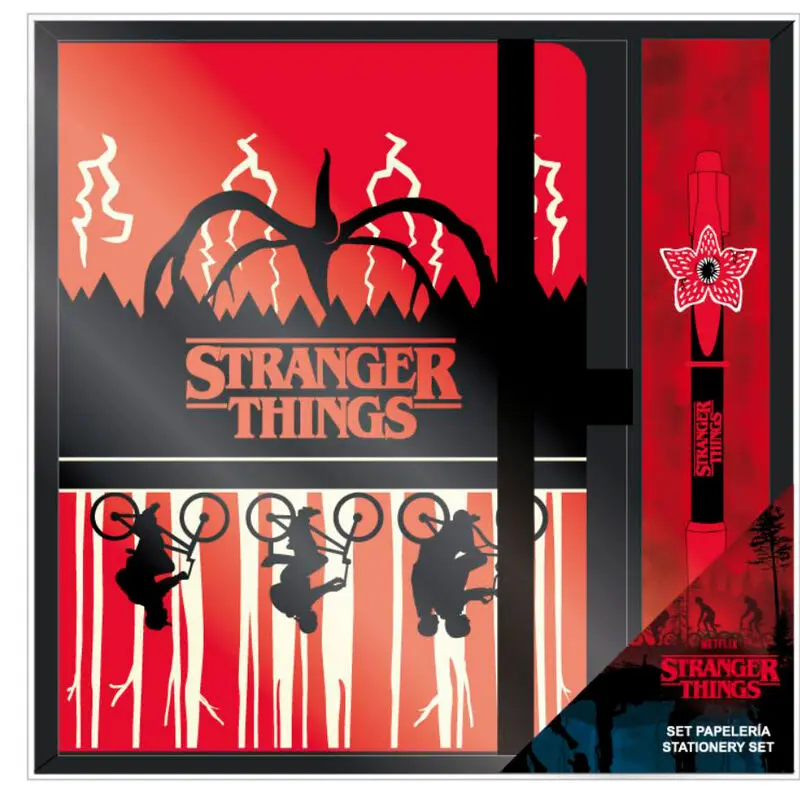 Stranger Things sada písacích potrieb produktová fotografia
