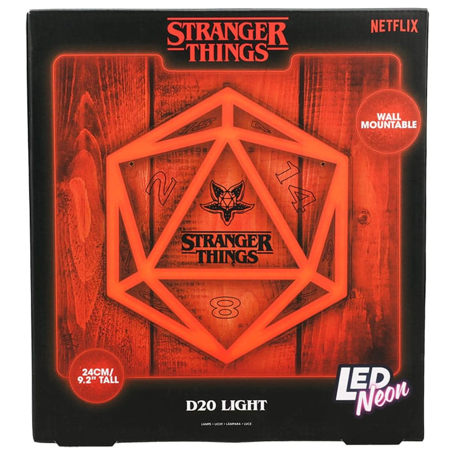 Stranger Things 5 LED Nástenná lampa Neon produktová fotografia