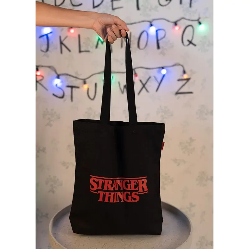 Stranger Things Logo nákupná taška produktová fotografia