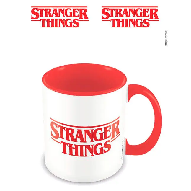 Stranger Things farebný vnútorný hrnček Logo produktová fotografia