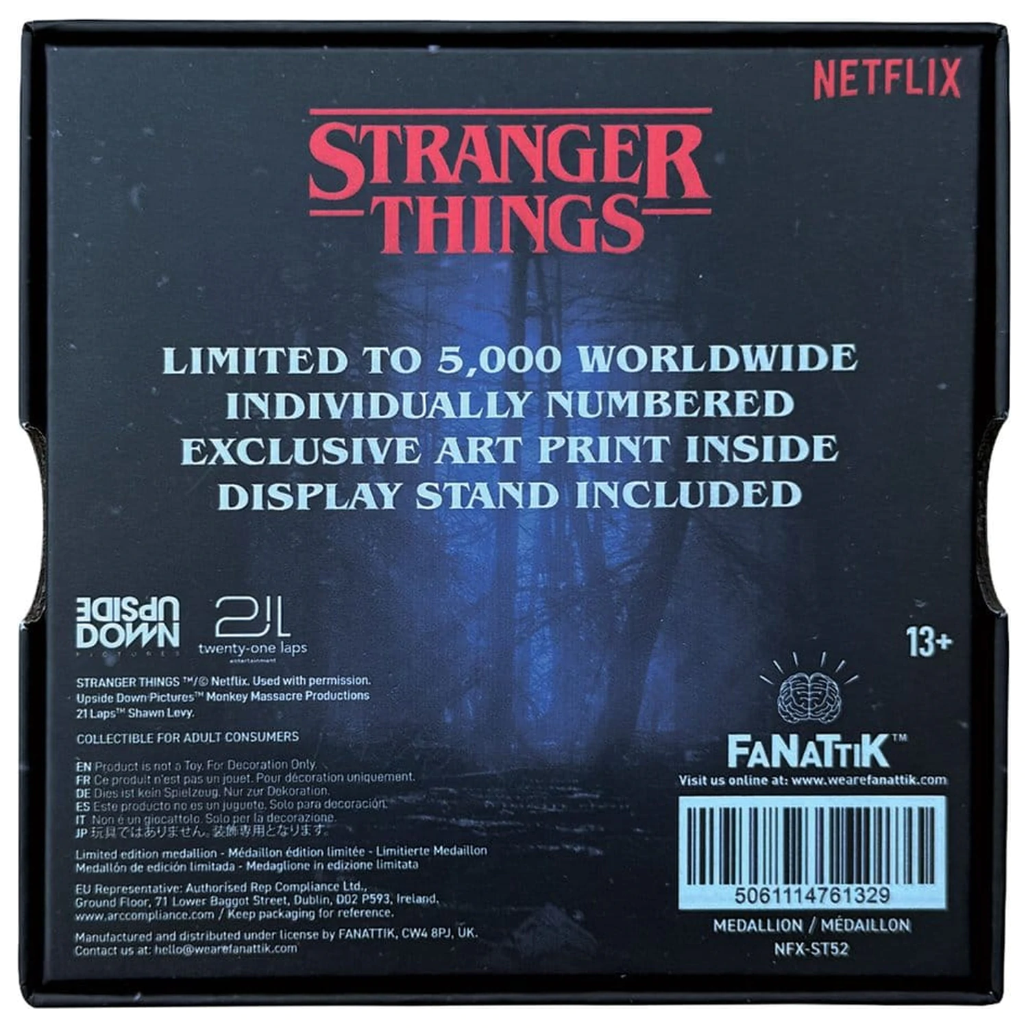 Stranger Things Medailón Eleven & Mind Flayer Limitovaná edícia produktová fotografia