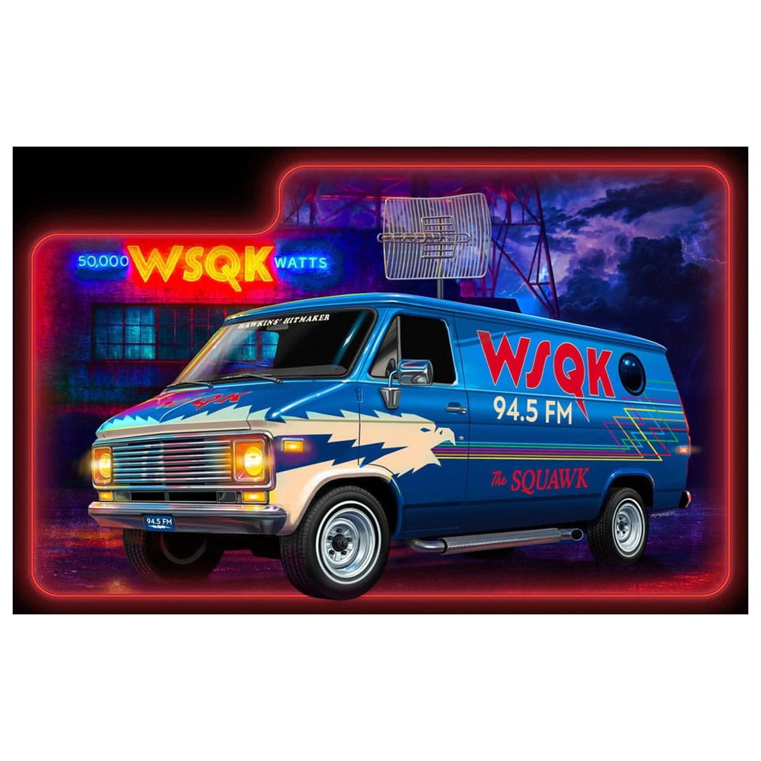 Stranger Things súprava modelu 1/25 Squawk Van 21 cm produktová fotografia