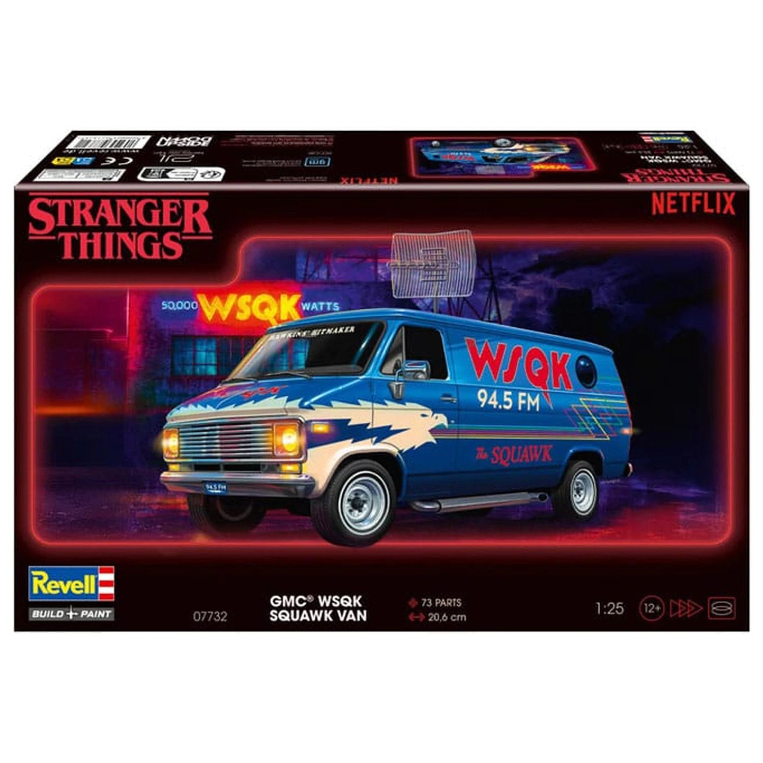Stranger Things súprava modelu 1/25 Squawk Van 21 cm produktová fotografia