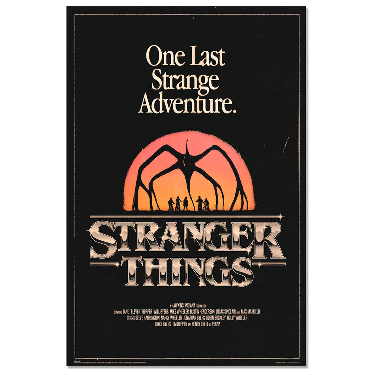 Stranger Things plagát produktová fotografia