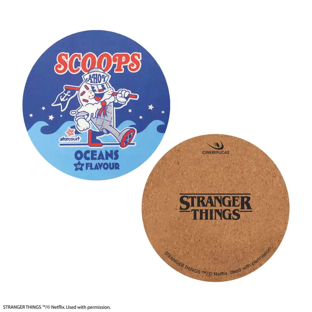Stranger Things Scoops Ahoy podložka pod pohár, 4 kusy produktová fotografia