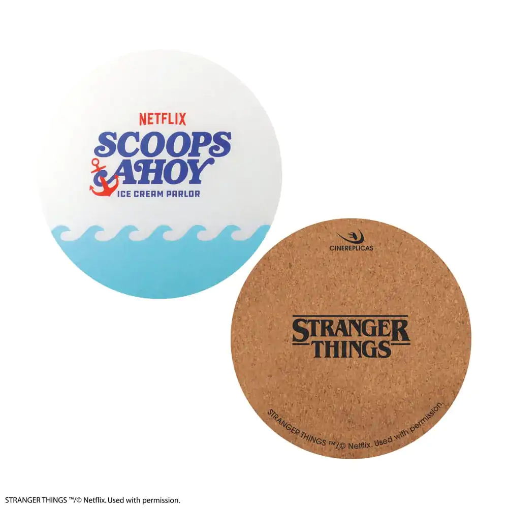 Stranger Things Scoops Ahoy podložka pod pohár, 4 kusy produktová fotografia