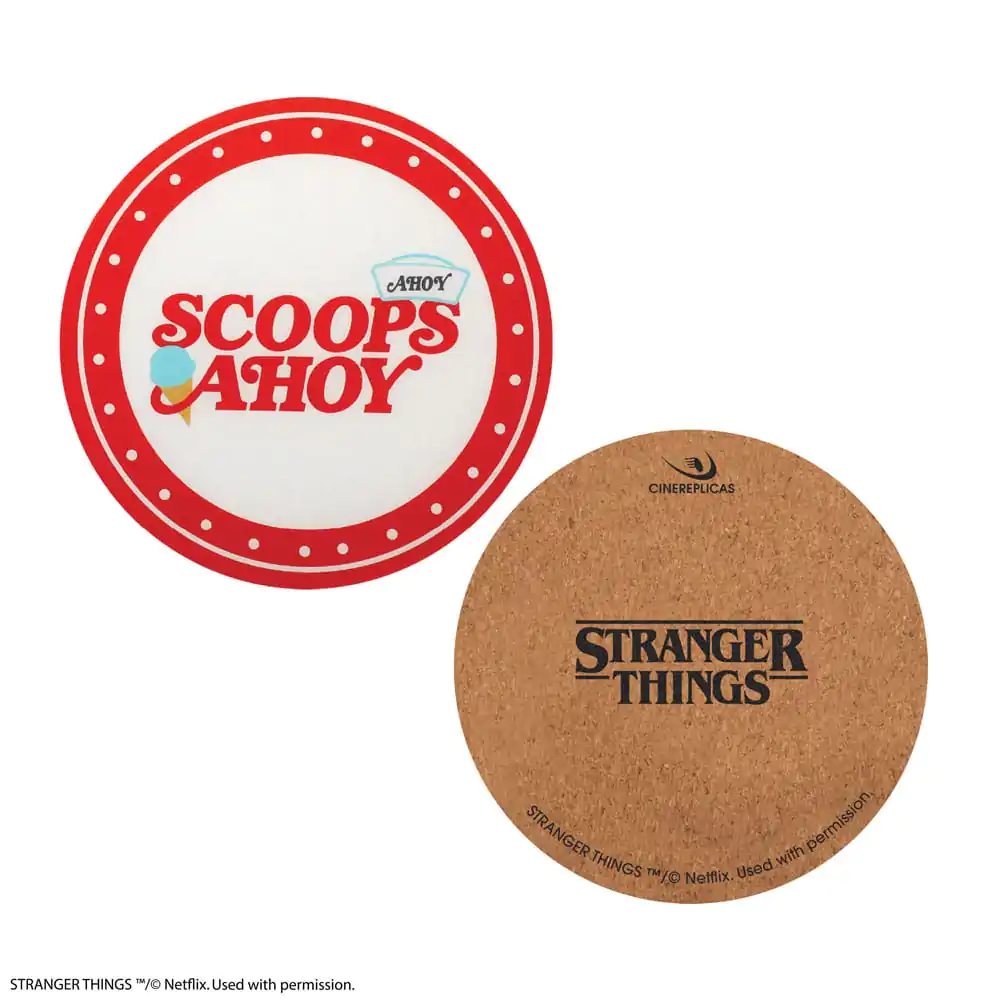 Stranger Things Scoops Ahoy podložka pod pohár, 4 kusy produktová fotografia