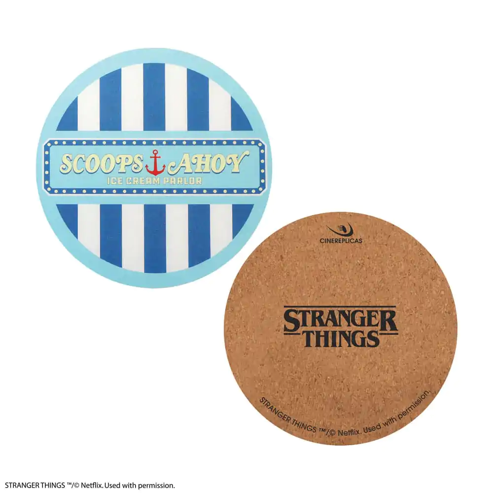 Stranger Things Scoops Ahoy podložka pod pohár, 4 kusy produktová fotografia