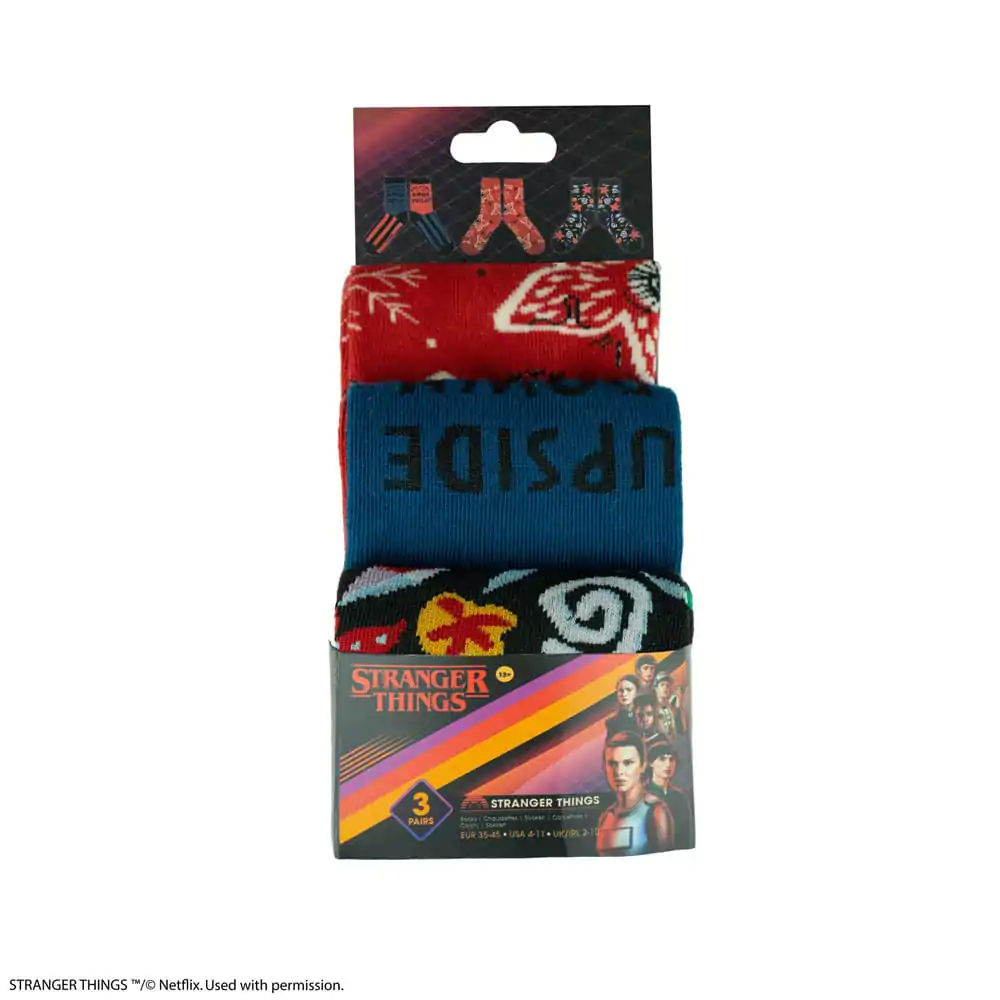 Stranger Things: Stranger Things Sada 3 párov ponožiek produktová fotografia