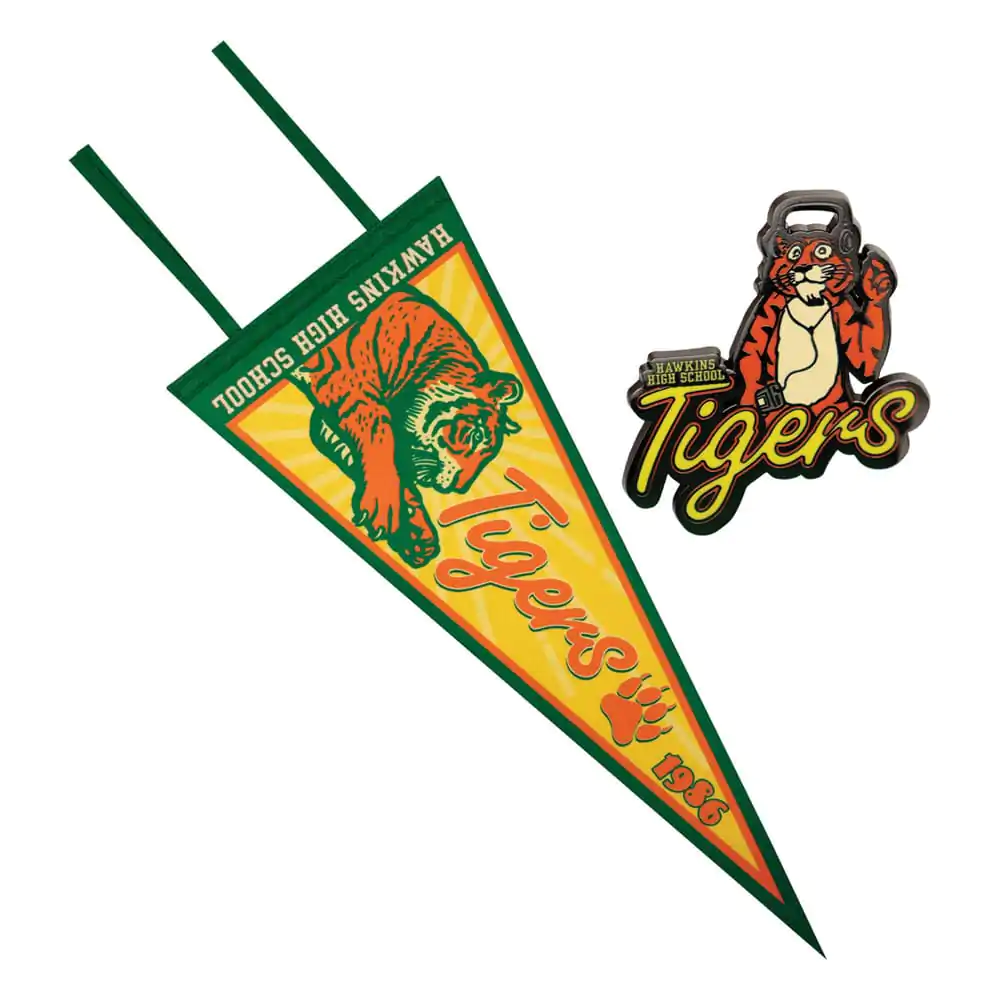 Stranger Things Pennant with Pin Badge Tiger´s termékfotó