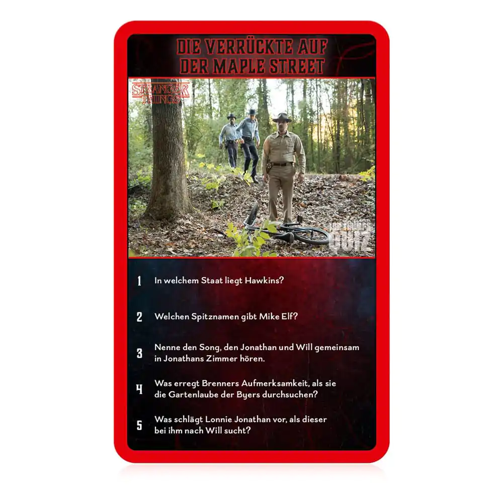 Stranger Things kartová hra Top Trumps kvíz *Nemecká verzia* produktová fotografia