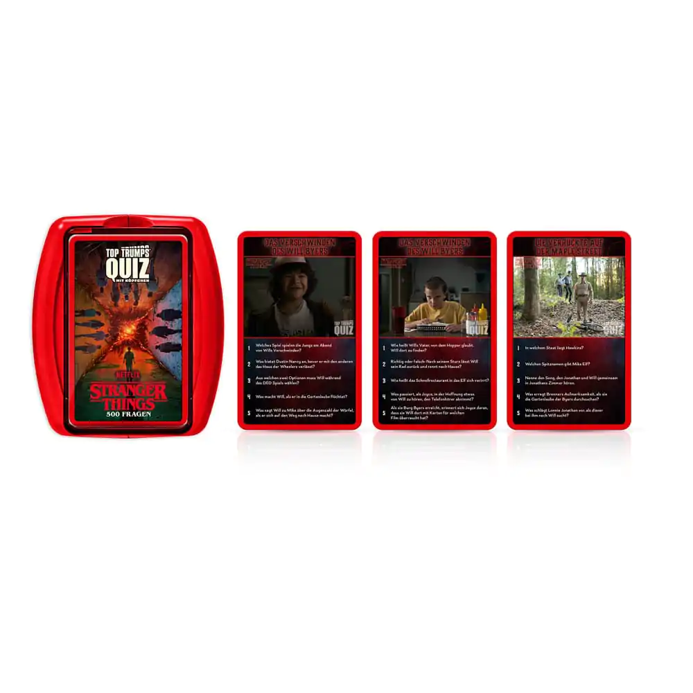 Stranger Things kartová hra Top Trumps kvíz *Nemecká verzia* produktová fotografia
