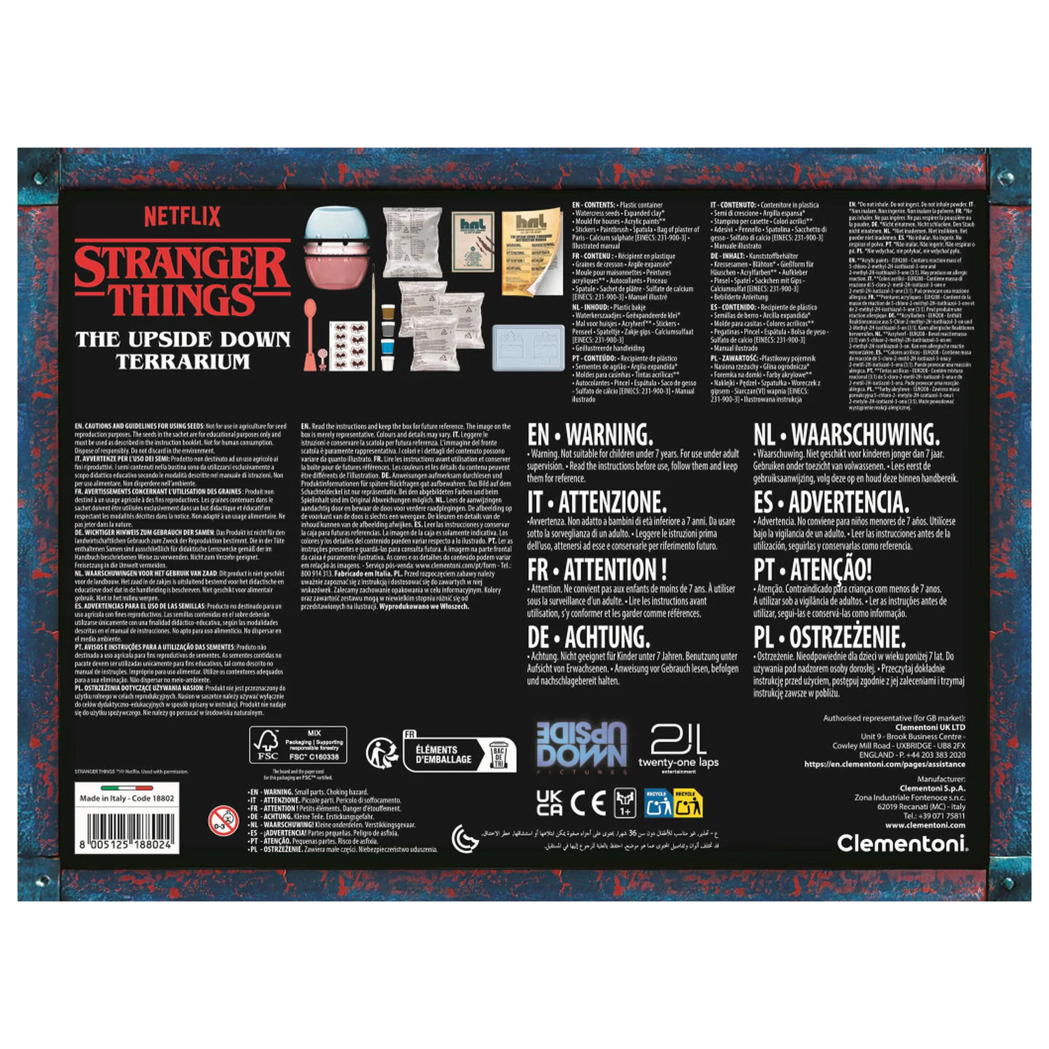 Stranger Things Upside Down Clementoni Terárium produktová fotografia