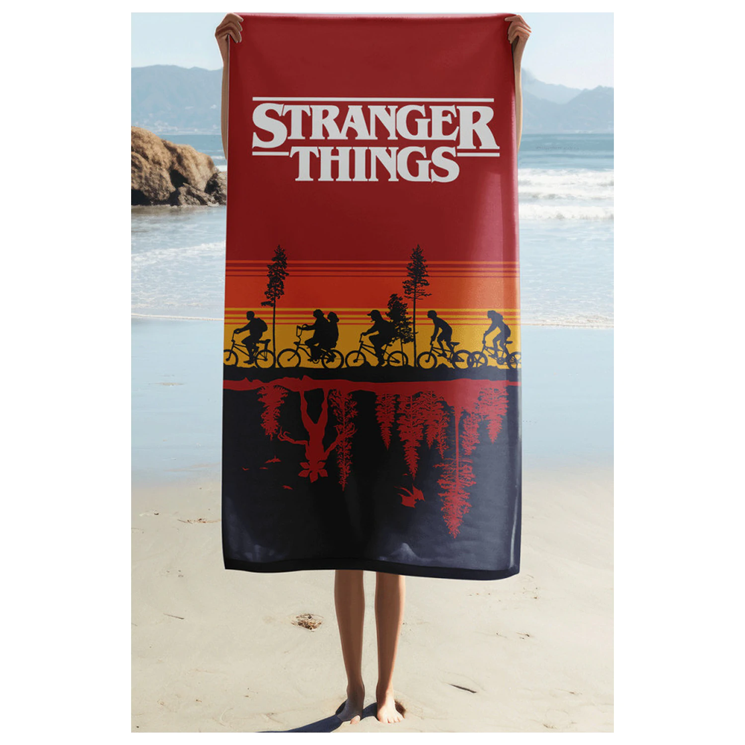 Stranger Things Upside Down uterák produktová fotografia