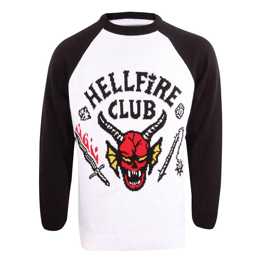 Stranger Things Hellfire Club Christmas mikina produktová fotografia
