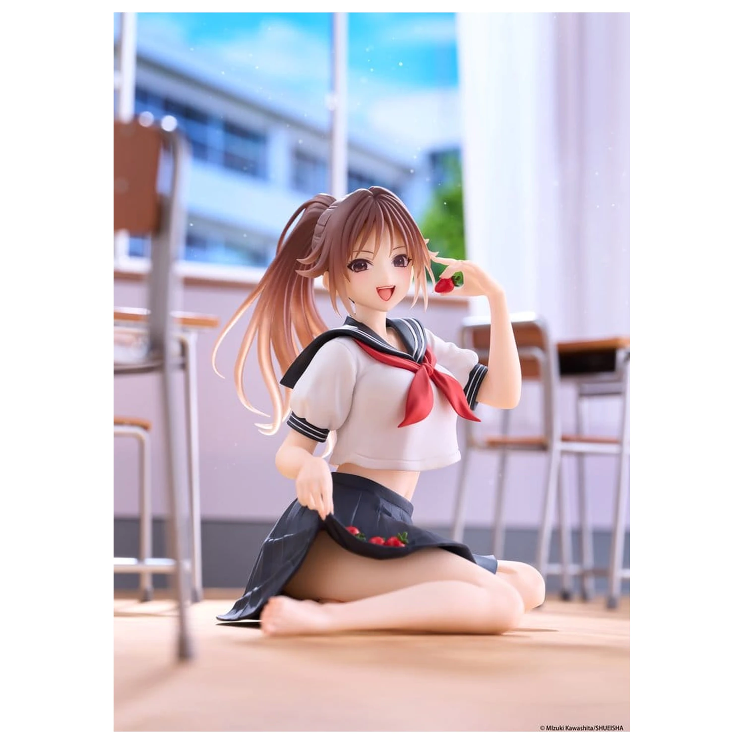 Strawberry 100% Desktop Cute PVC figúrka Satsuki Kitaoji (School uniform Ver.) 18 cm produktová fotografia