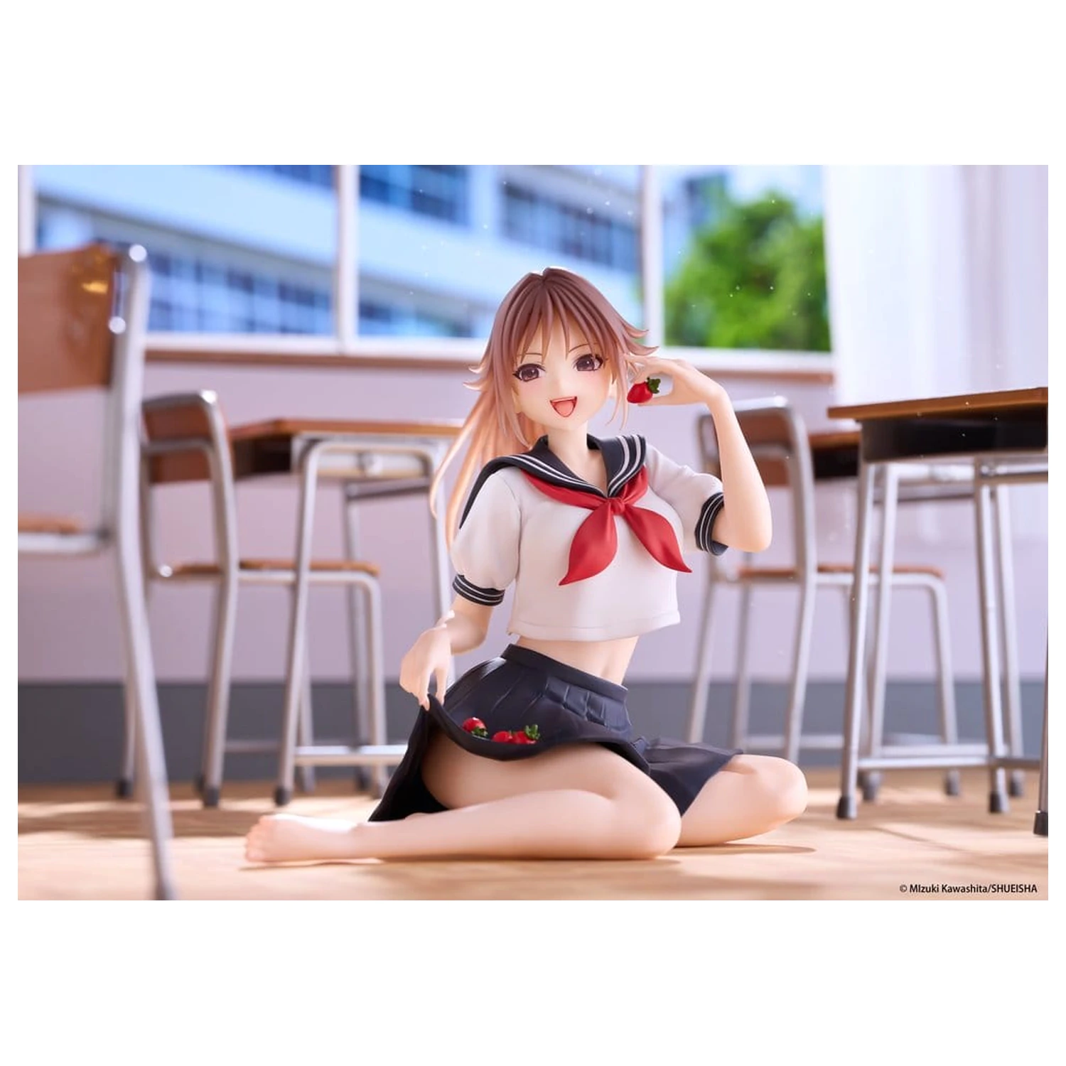 Strawberry 100% Desktop Cute PVC figúrka Satsuki Kitaoji (School uniform Ver.) 18 cm produktová fotografia