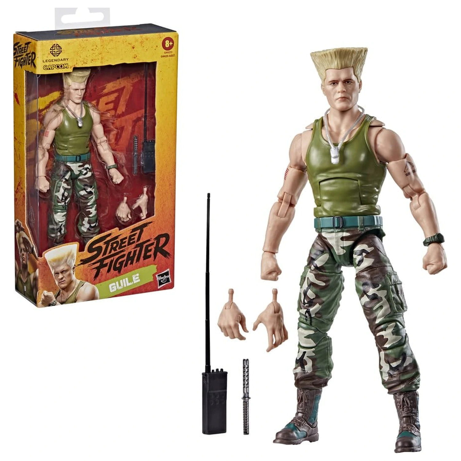 Street Fighter akčná figúrka Guile 15 cm produktová fotografia