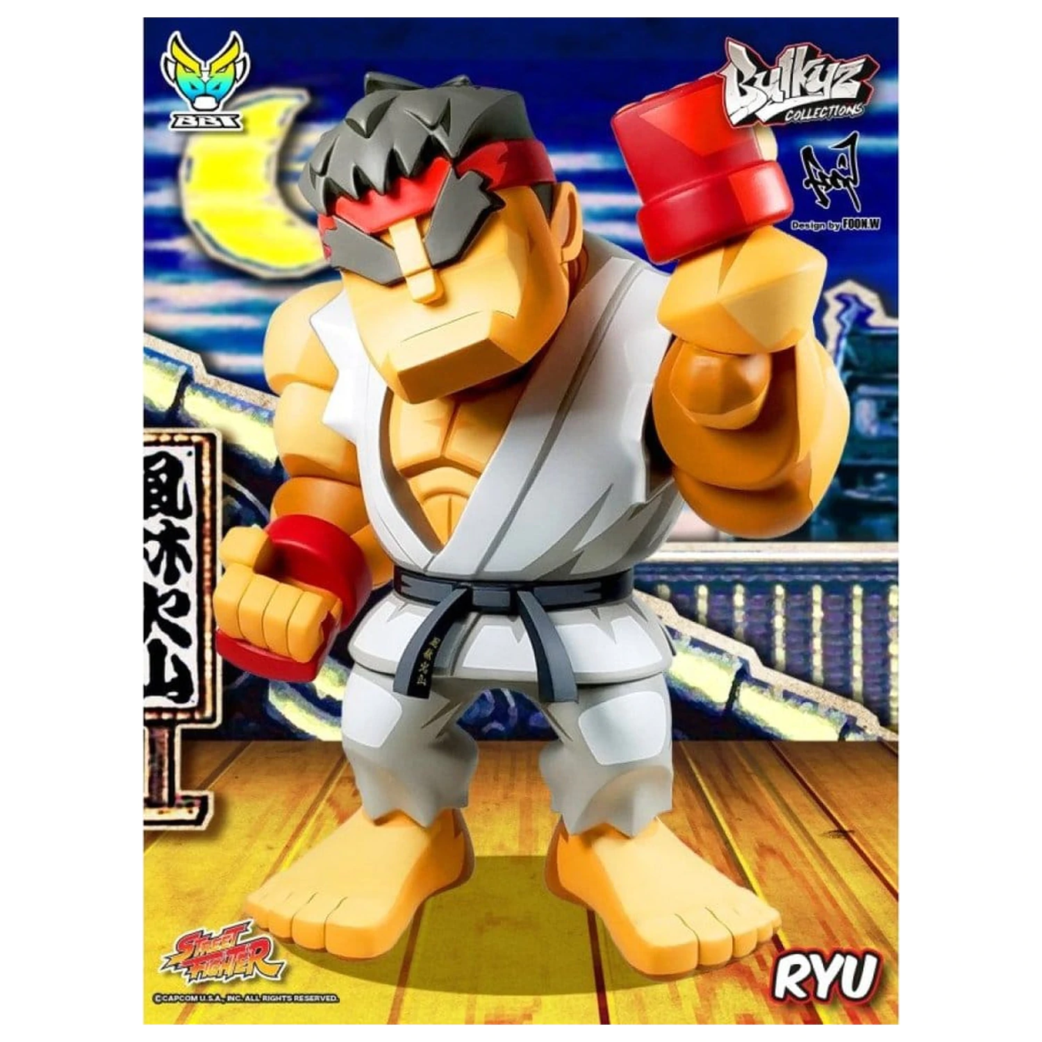 Street Fighter Bulkyz Vinylová figúrka Ryu 30 cm produktová fotografia