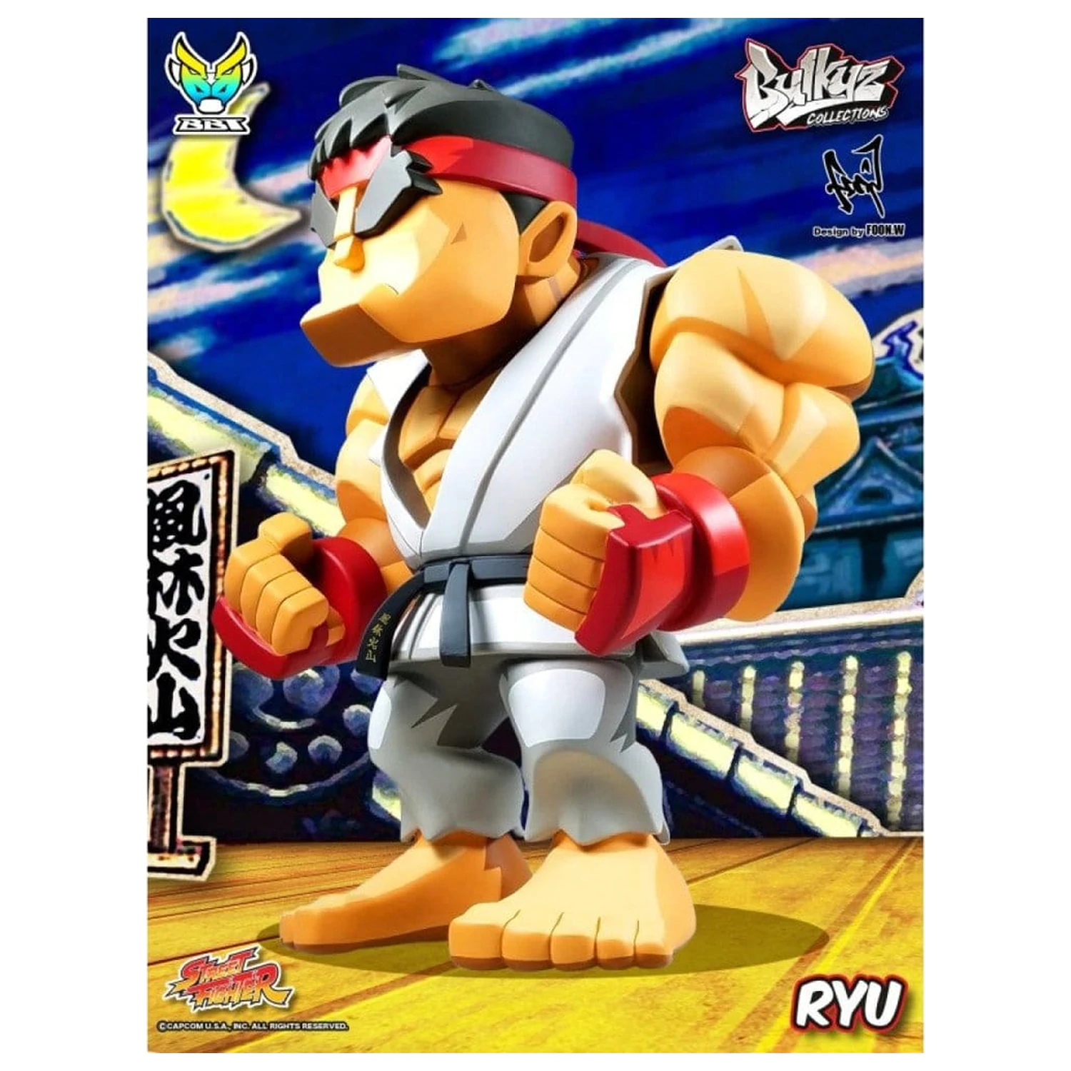 Street Fighter Bulkyz Vinylová figúrka Ryu 30 cm produktová fotografia