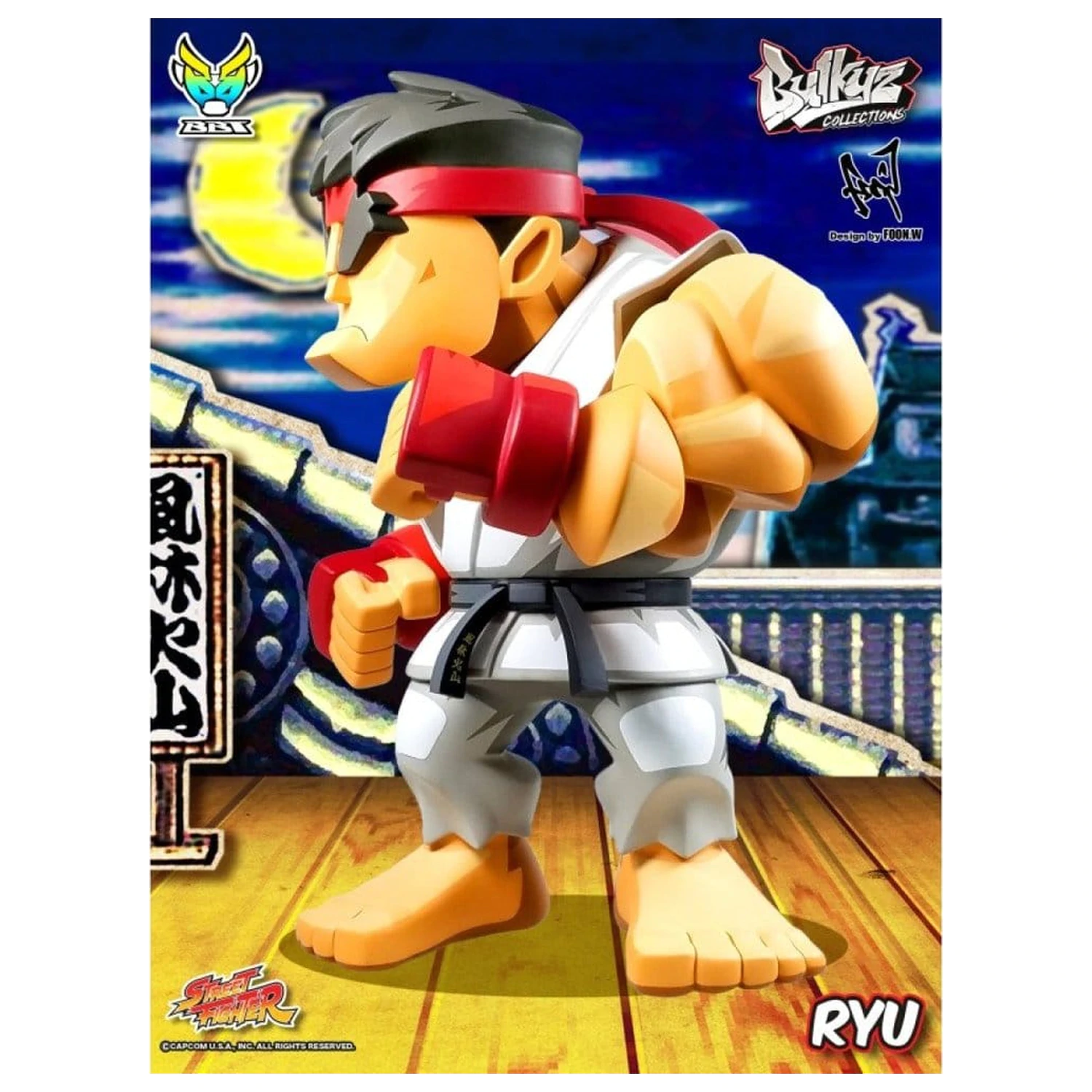 Street Fighter Bulkyz Vinylová figúrka Ryu 30 cm produktová fotografia