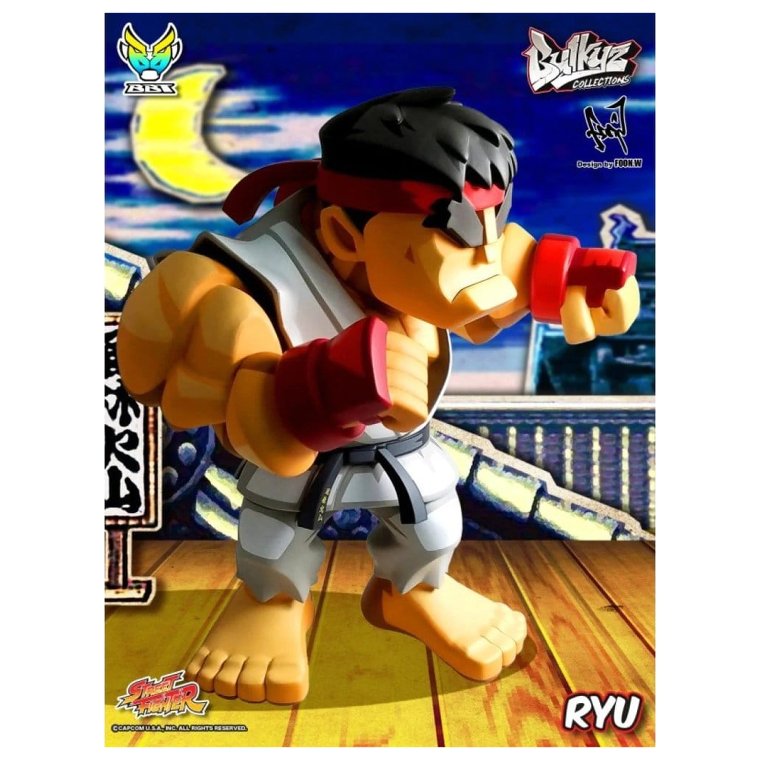 Street Fighter Bulkyz Vinylová figúrka Ryu 30 cm produktová fotografia