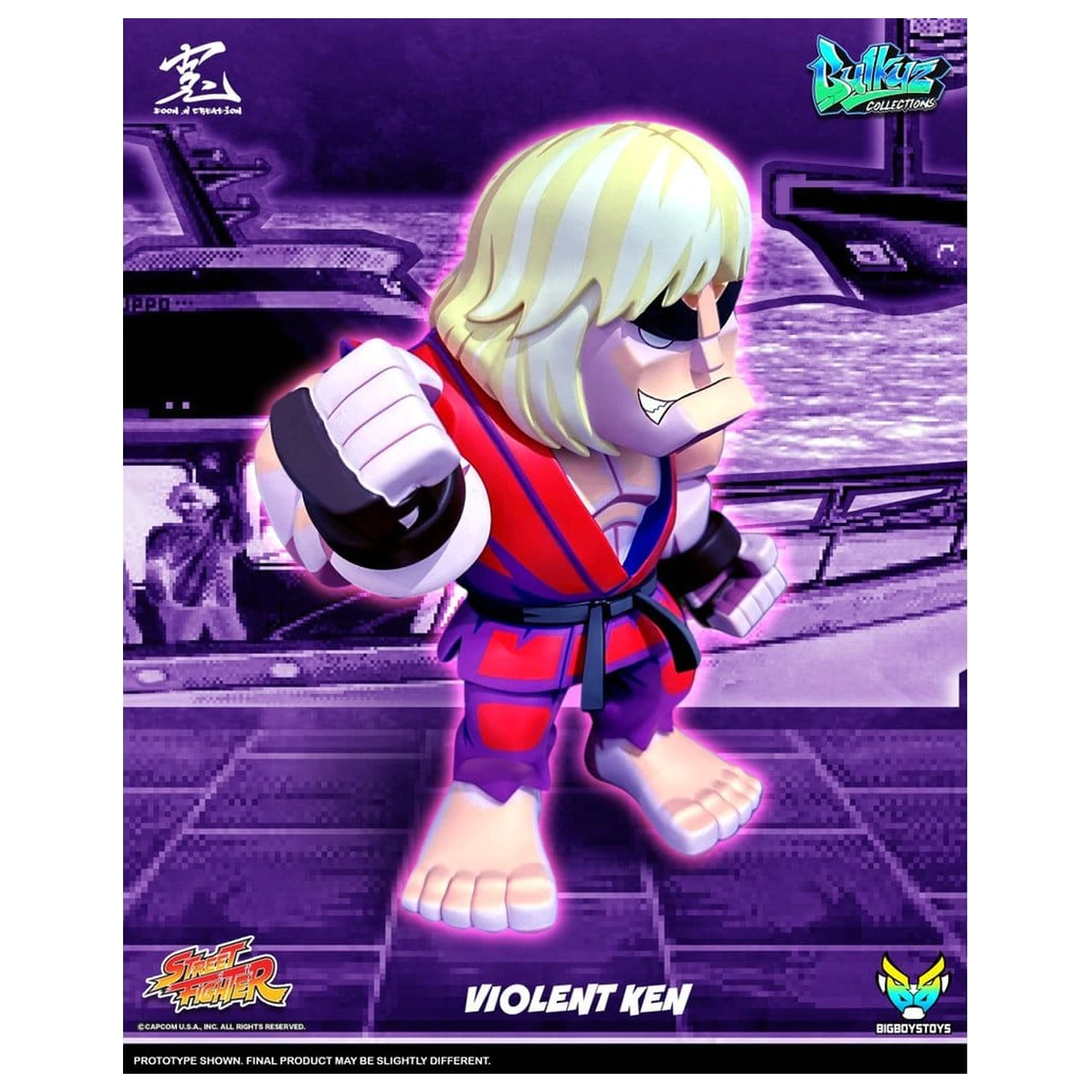 Street Fighter Bulkyz Vinylová figúrka Violent Ken 30 cm produktová fotografia