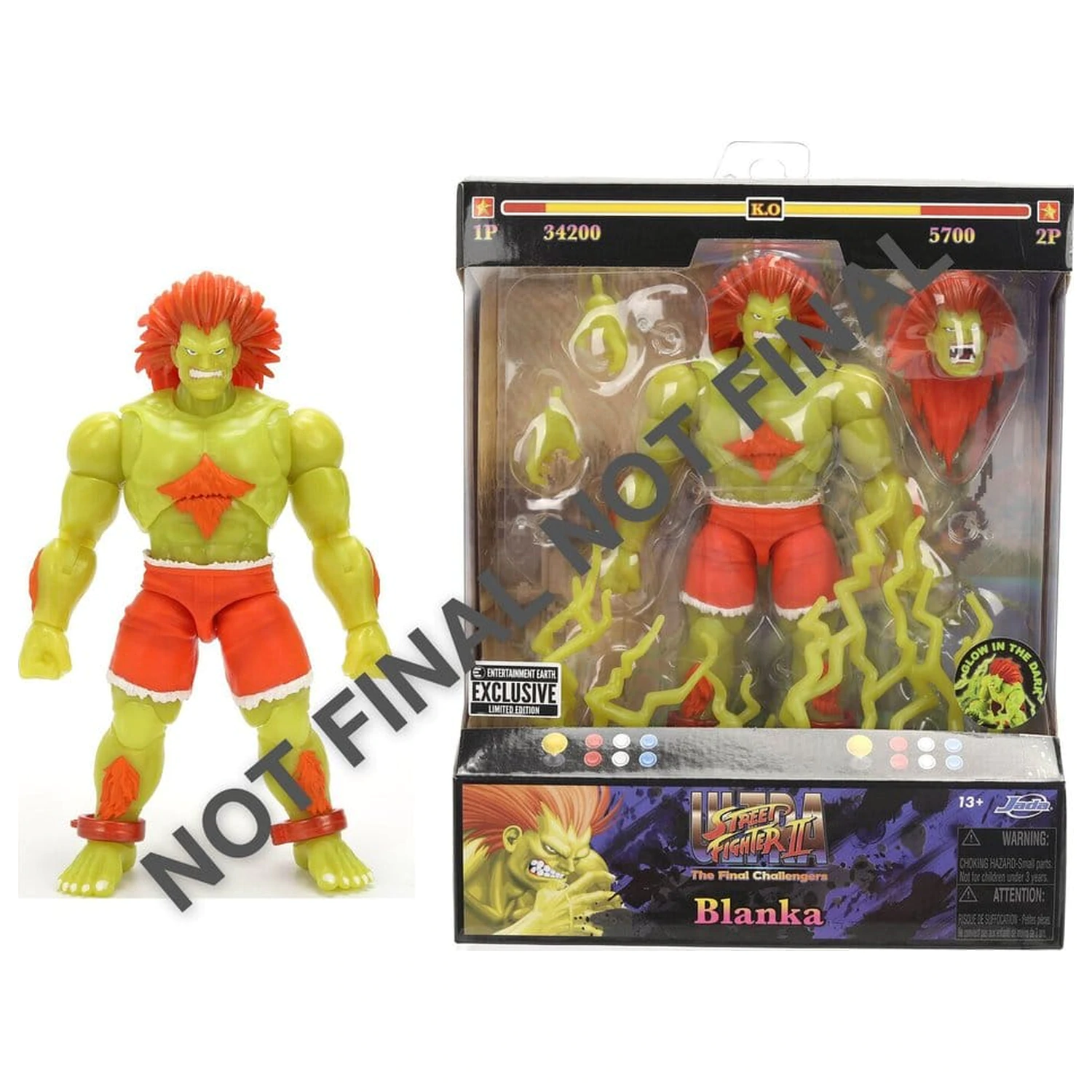 Street Fighter akčná figúrka II Blanka GID 19 cm produktová fotografia