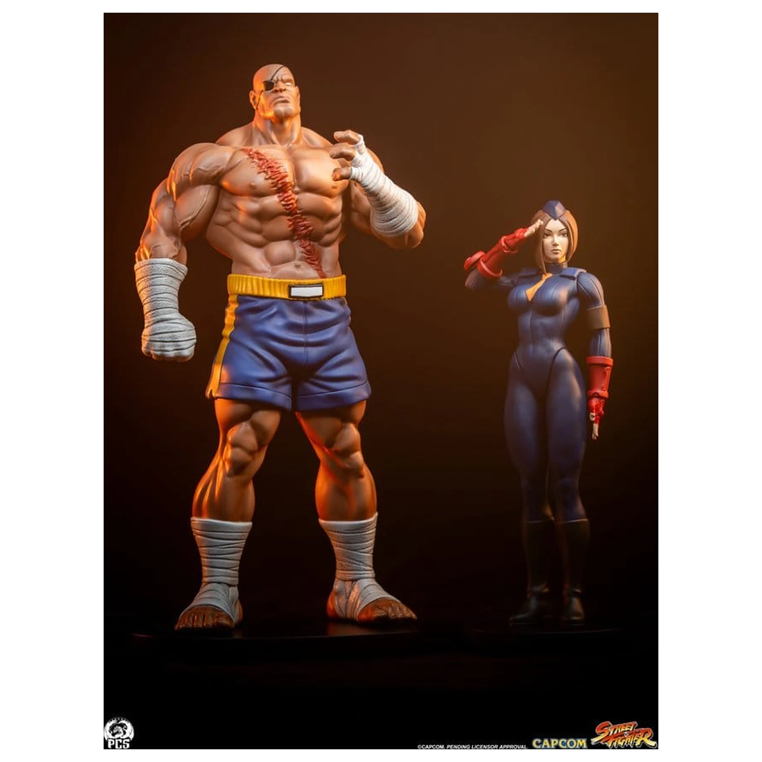 Street Fighter Street Jam sochy 1/10 Sagat & Juli 24 cm produktová fotografia