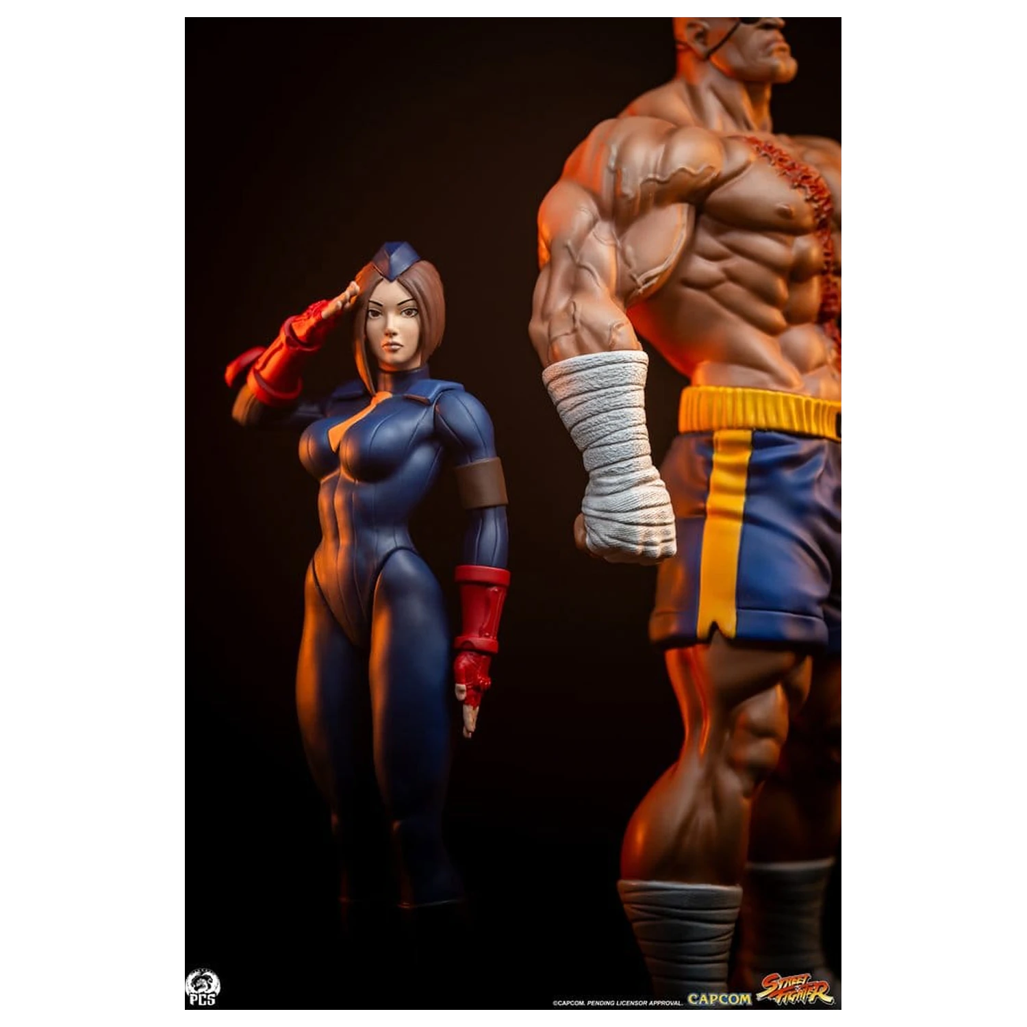 Street Fighter Street Jam sochy 1/10 Sagat & Juli 24 cm produktová fotografia