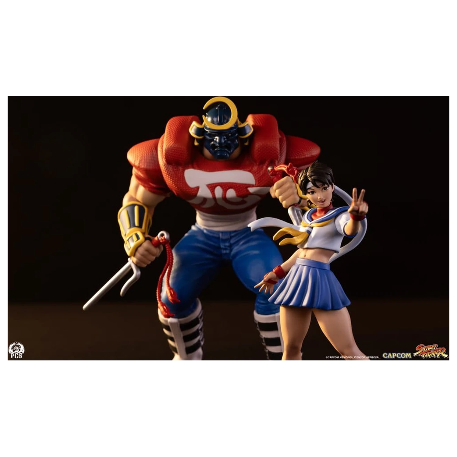 Street Fighter Street Jam sochy 1/10 Sakura & Sodom 22 cm produktová fotografia