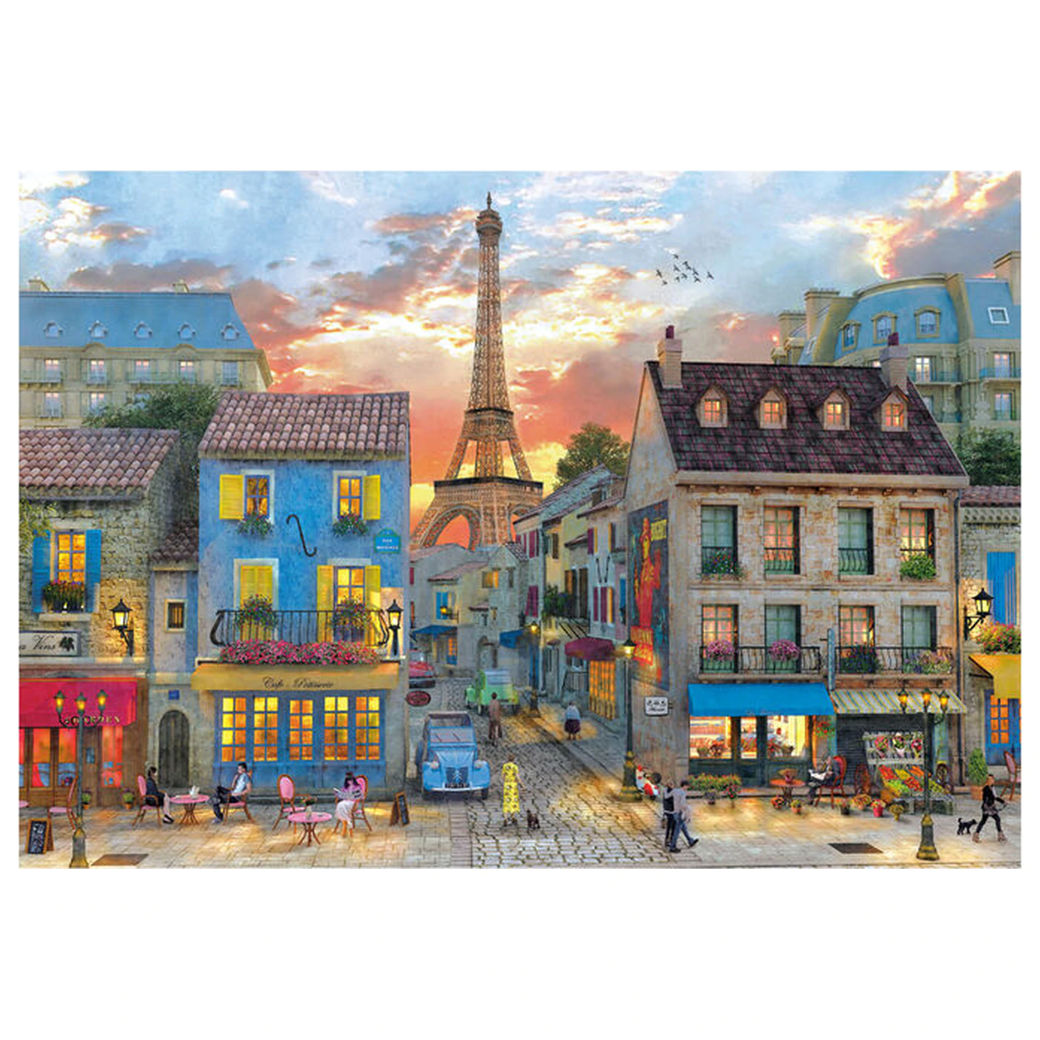 Streets of Paris puzzle 1000 kusov produktová fotografia