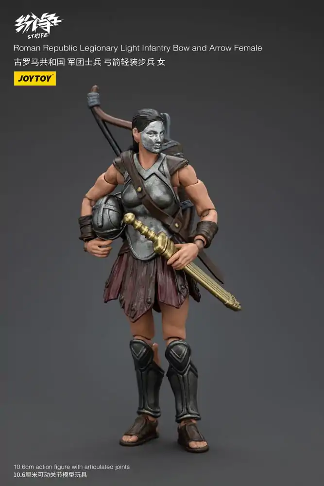 Akčná figúrka Strife 1/18 Roman Republic Legionary Light Infantry Luk a šíp Žena 11 cm produktová fotografia