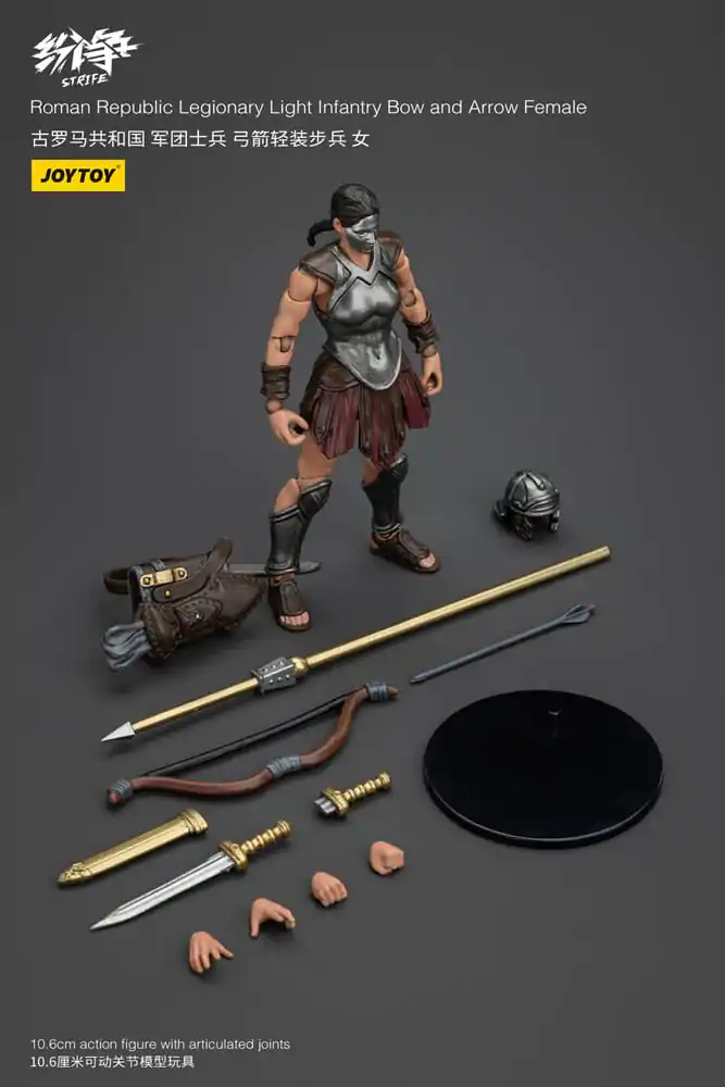 Akčná figúrka Strife 1/18 Roman Republic Legionary Light Infantry Luk a šíp Žena 11 cm produktová fotografia