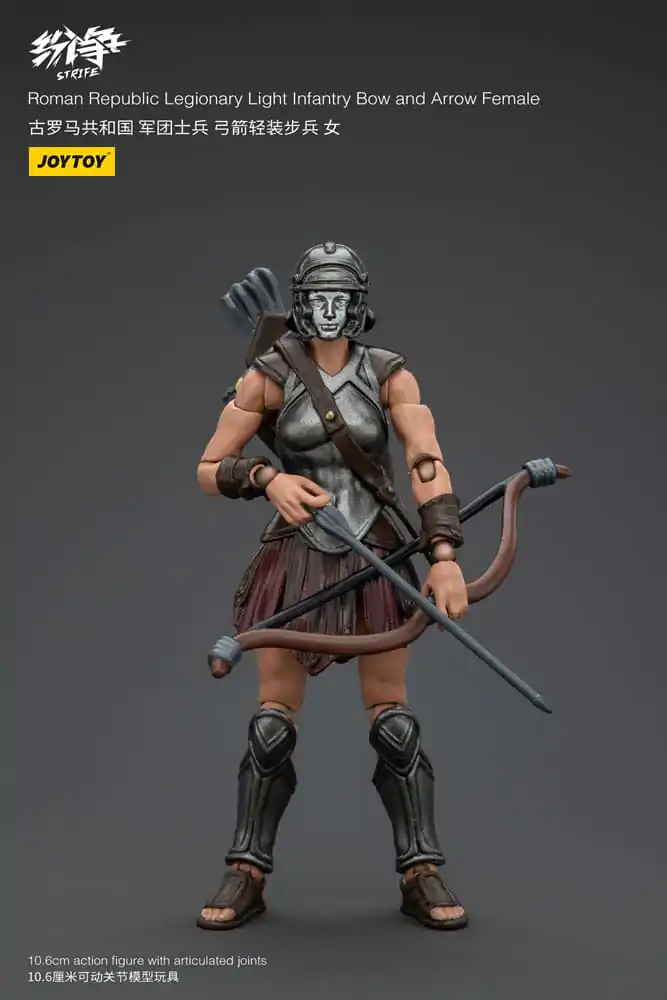 Akčná figúrka Strife 1/18 Roman Republic Legionary Light Infantry Luk a šíp Žena 11 cm produktová fotografia