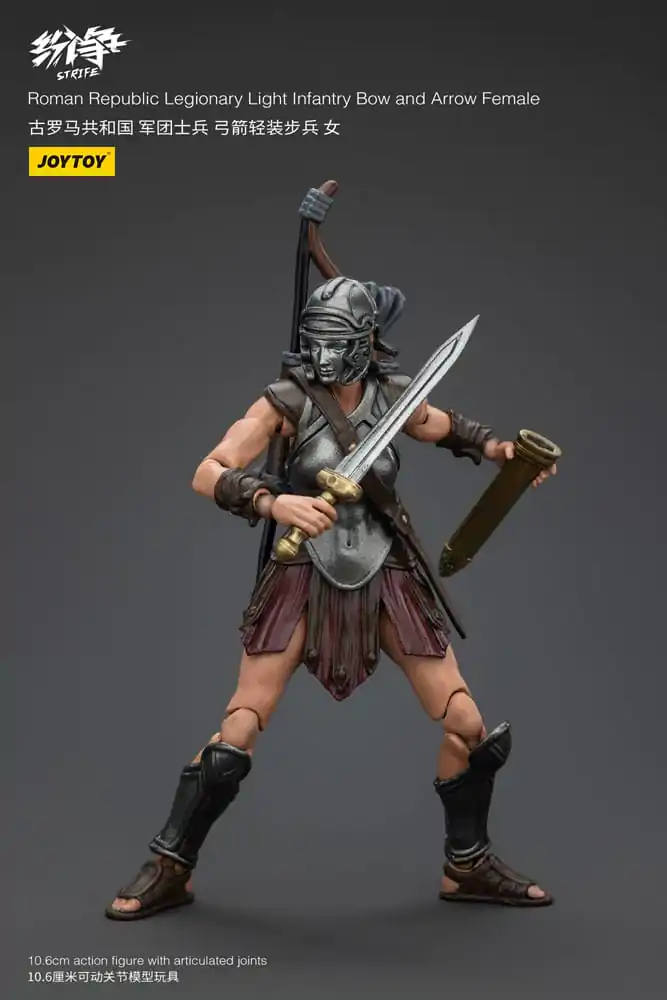 Akčná figúrka Strife 1/18 Roman Republic Legionary Light Infantry Luk a šíp Žena 11 cm produktová fotografia