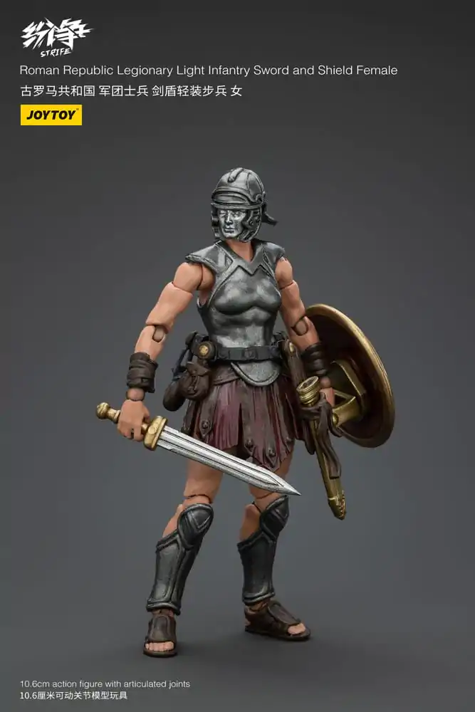 Strife Akčná Figúrka 1/18 Roman Republic Legionary Light Infantry Meč a Štít Female 11 cm produktová fotografia