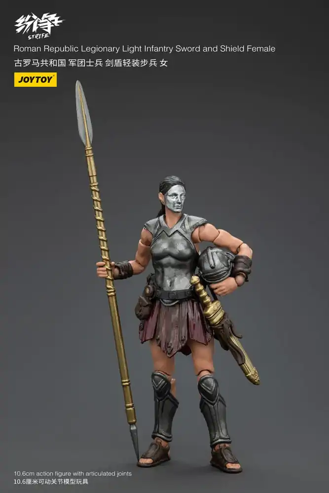 Strife Akčná Figúrka 1/18 Roman Republic Legionary Light Infantry Meč a Štít Female 11 cm produktová fotografia