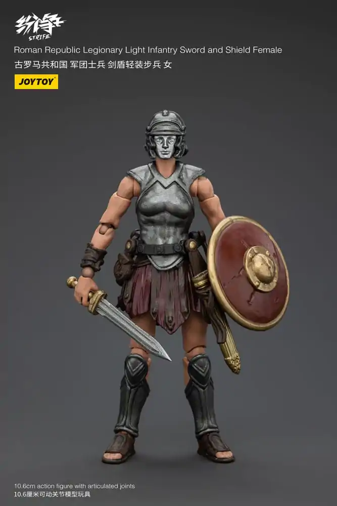 Strife Akčná Figúrka 1/18 Roman Republic Legionary Light Infantry Meč a Štít Female 11 cm produktová fotografia