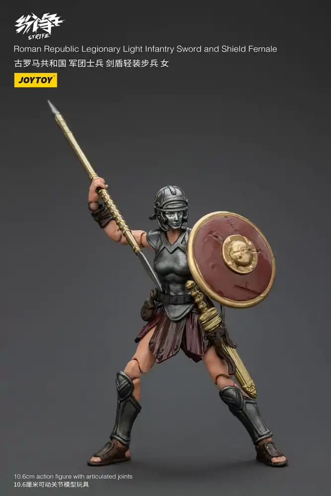 Strife Akčná Figúrka 1/18 Roman Republic Legionary Light Infantry Meč a Štít Female 11 cm produktová fotografia
