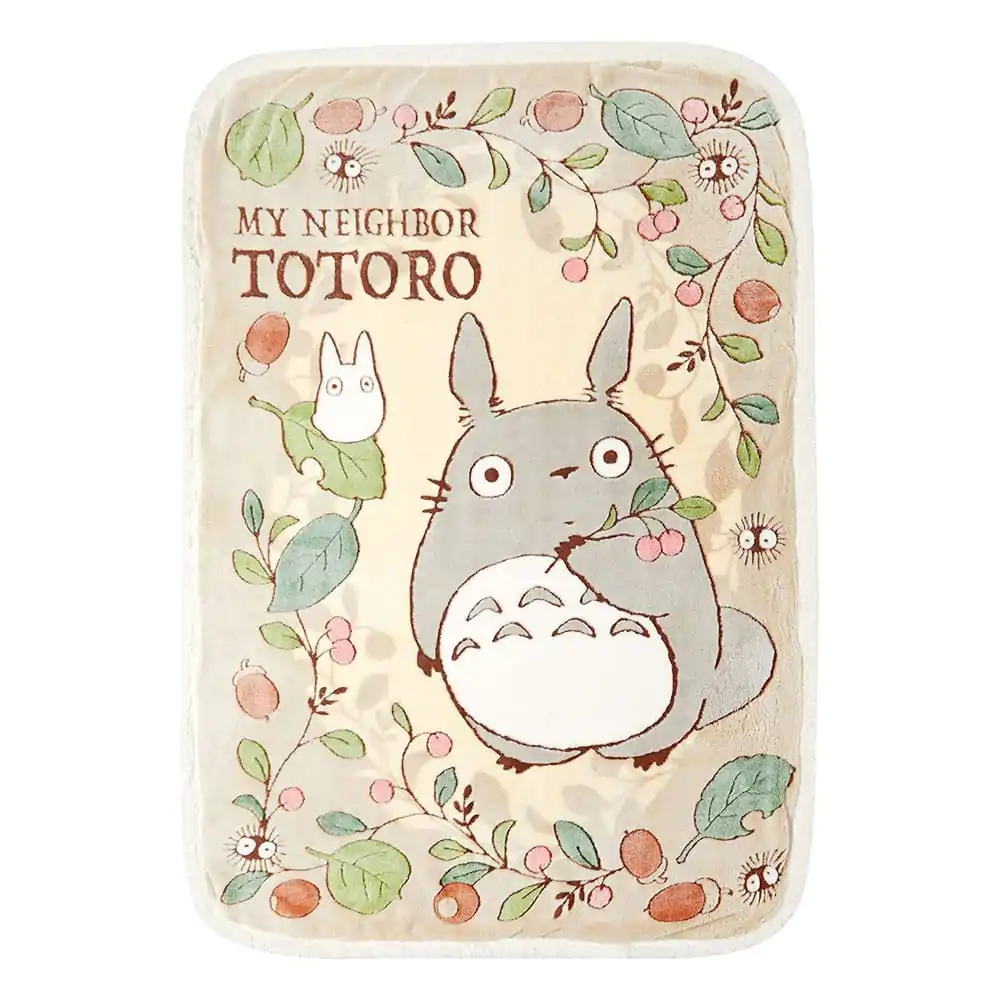 Studio Ghibli Fleece deka My Neighbor Totoro Rosehips and Hazelnuts 100 x 140 cm produktová fotografia