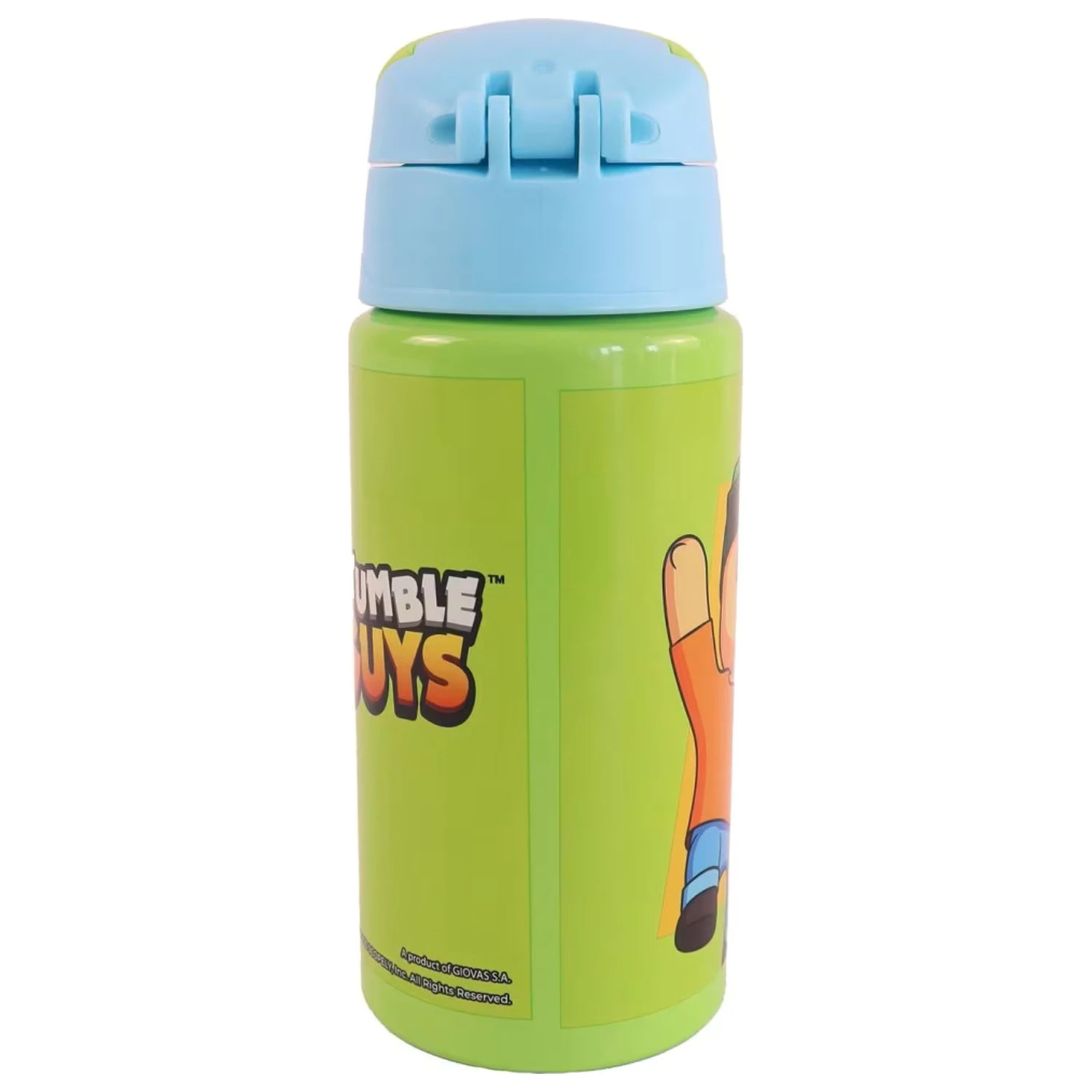 Stumble Guys All Day hliníková fľaša na vodu so slamkou a závesom 500 ml produktová fotografia