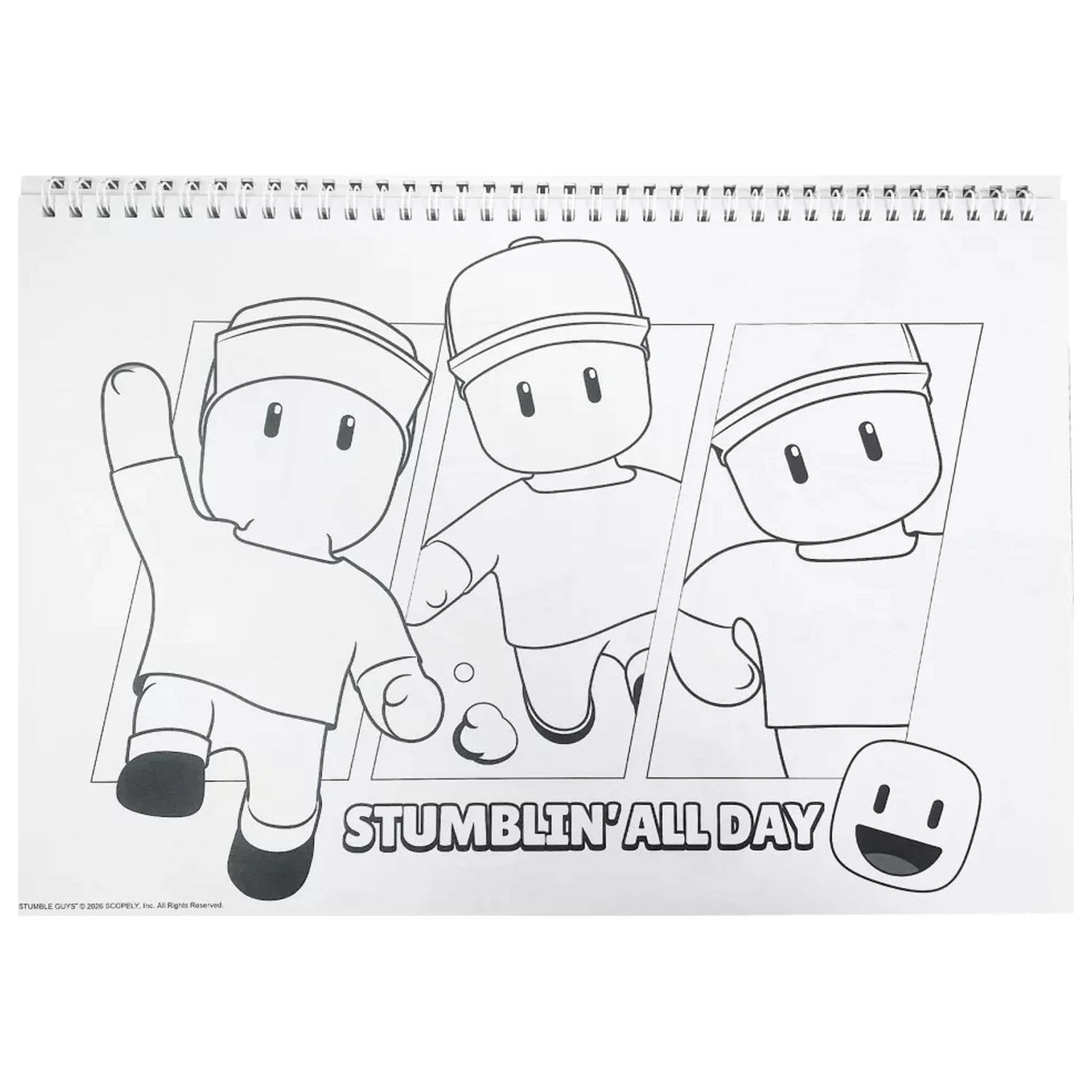 Stumble Guys Race A/4 Špirálový skicár, 40 listov s nálepkami produktová fotografia