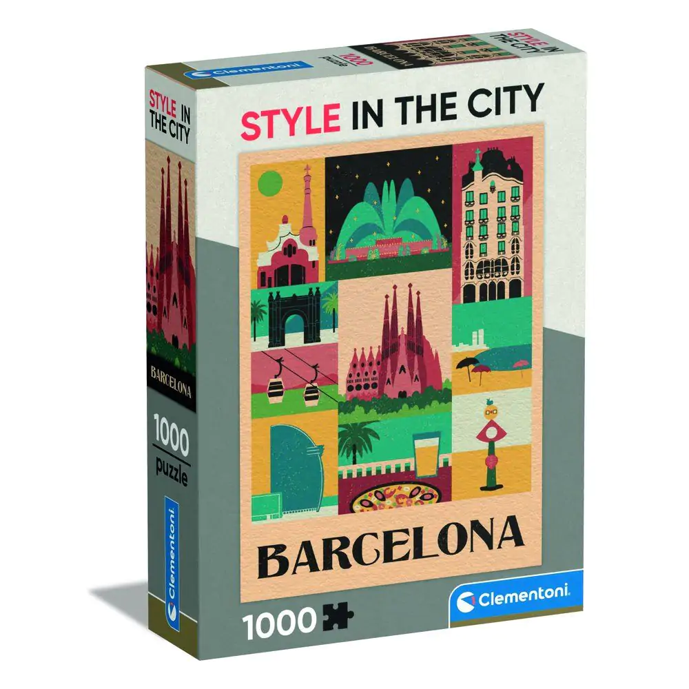 Puzzle Style in the City Barcelona 1000ks produktová fotografia