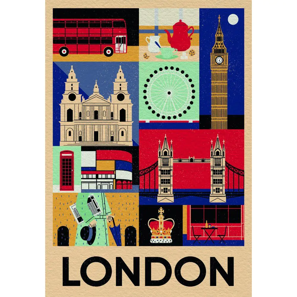 Style in the City London puzzle 1000ks produktová fotografia