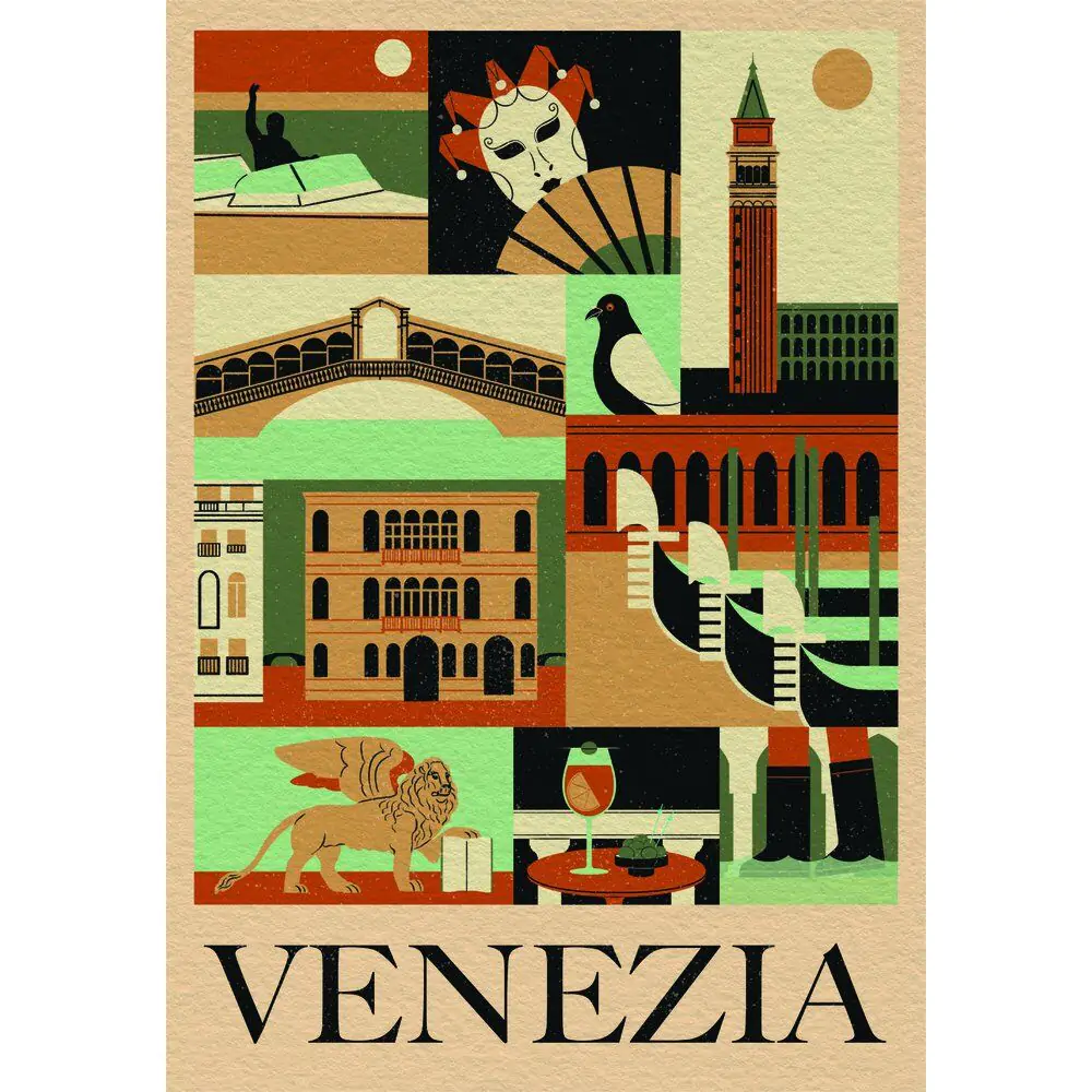 Puzzle Style in the City Venezia 1000ks produktová fotografia