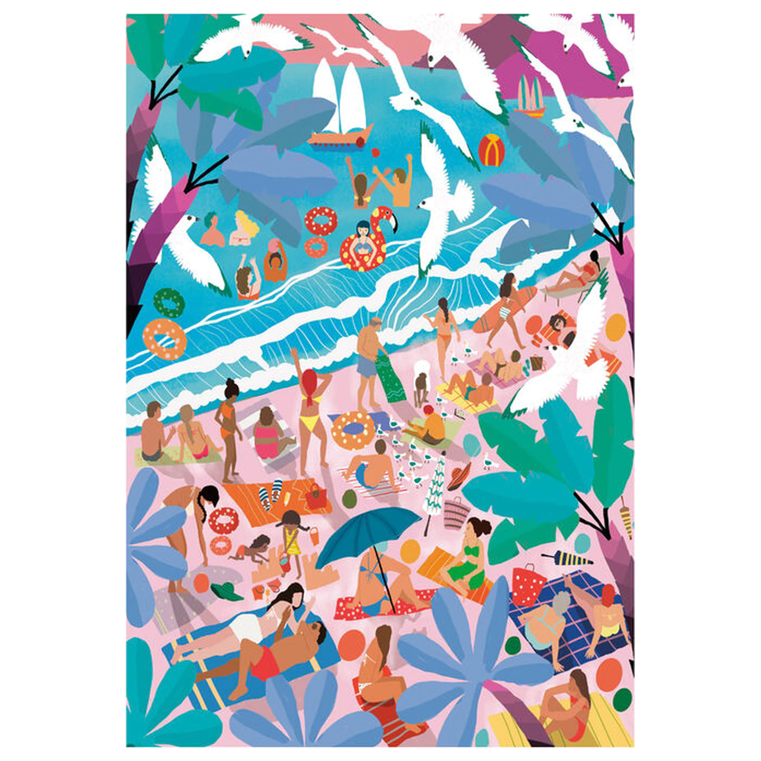 Sunday At the Beach puzzle 1000 ks produktová fotografia