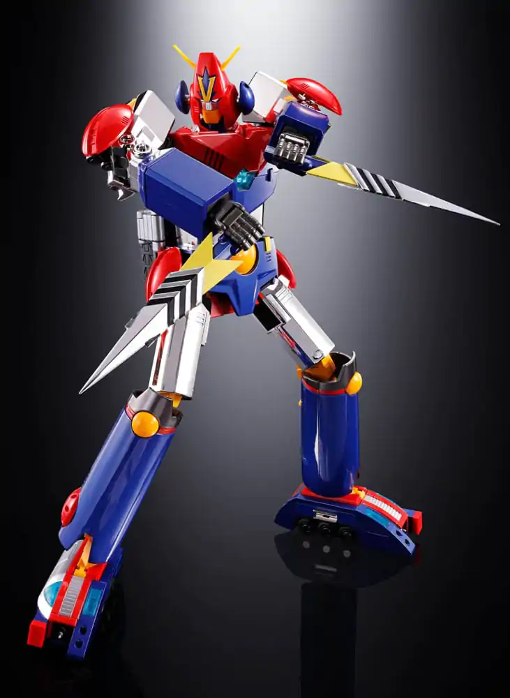 Super Electromagnetic Machine Voltes V Soul of Chogokin Diecast Akčná figúrka GX31-SP Com-Battler V Chogokin 50. výročná verzia. 25 cm termékfotó